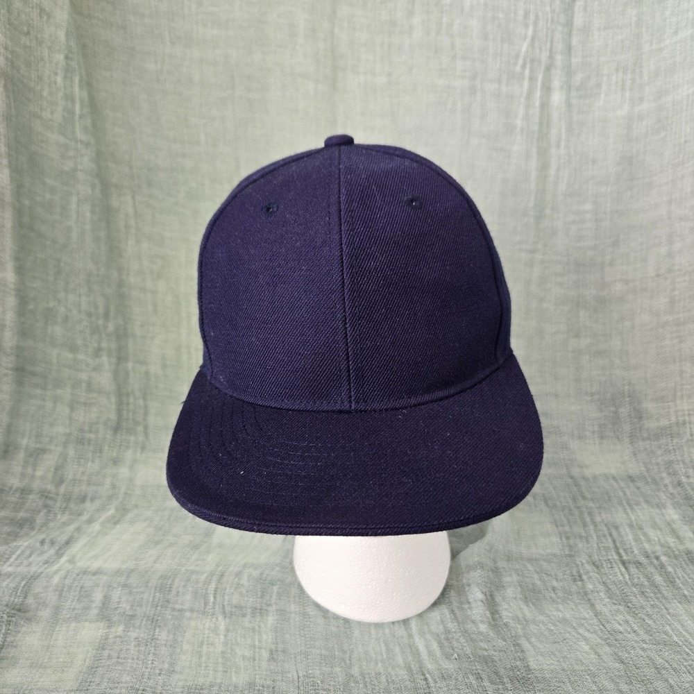 KB ETHIS Ball Cap Men's Casual Wear Solid Navy Blue‎ Fitted Size 7 3/8  XL